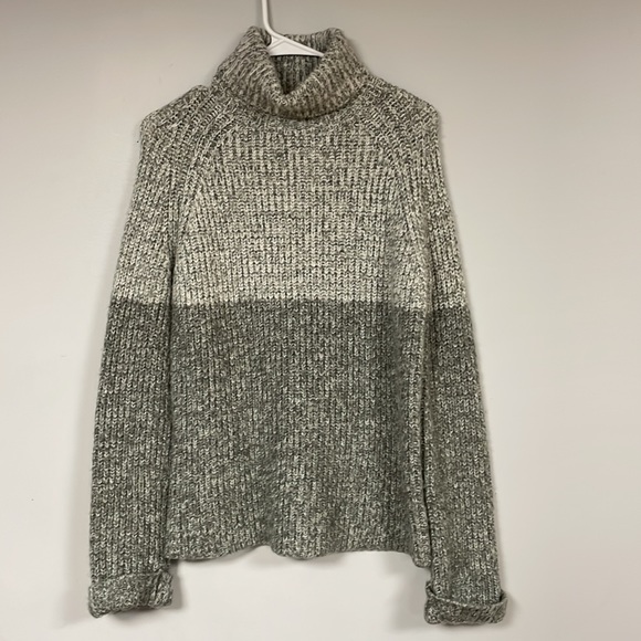 Philosophy Sweaters - Philosophy Republic Clothing  Turtle Neck Sweater - S- two shades of gray, Thick
